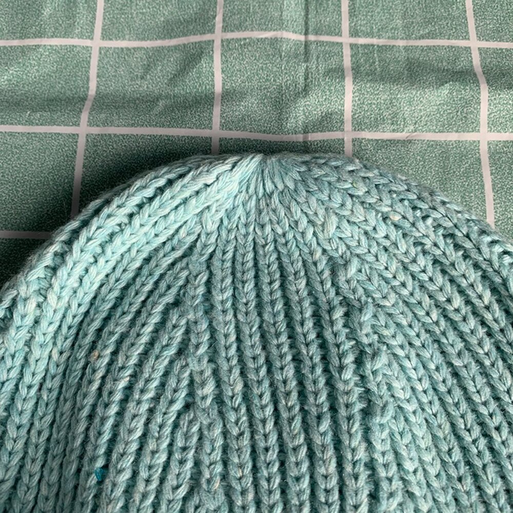 Acne Studios Green Smiley Face Patch Beanie - image 3